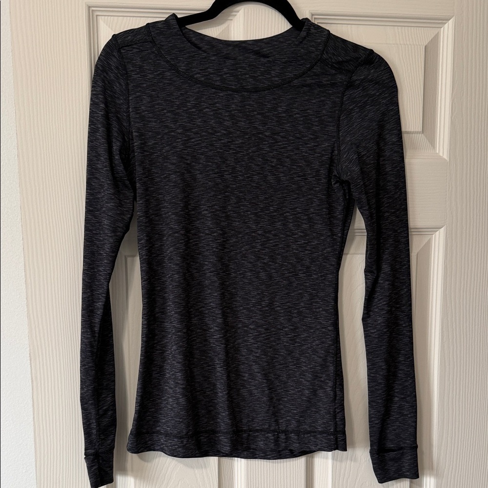 Cuddl Duds Charcoal Long Sleeve Top